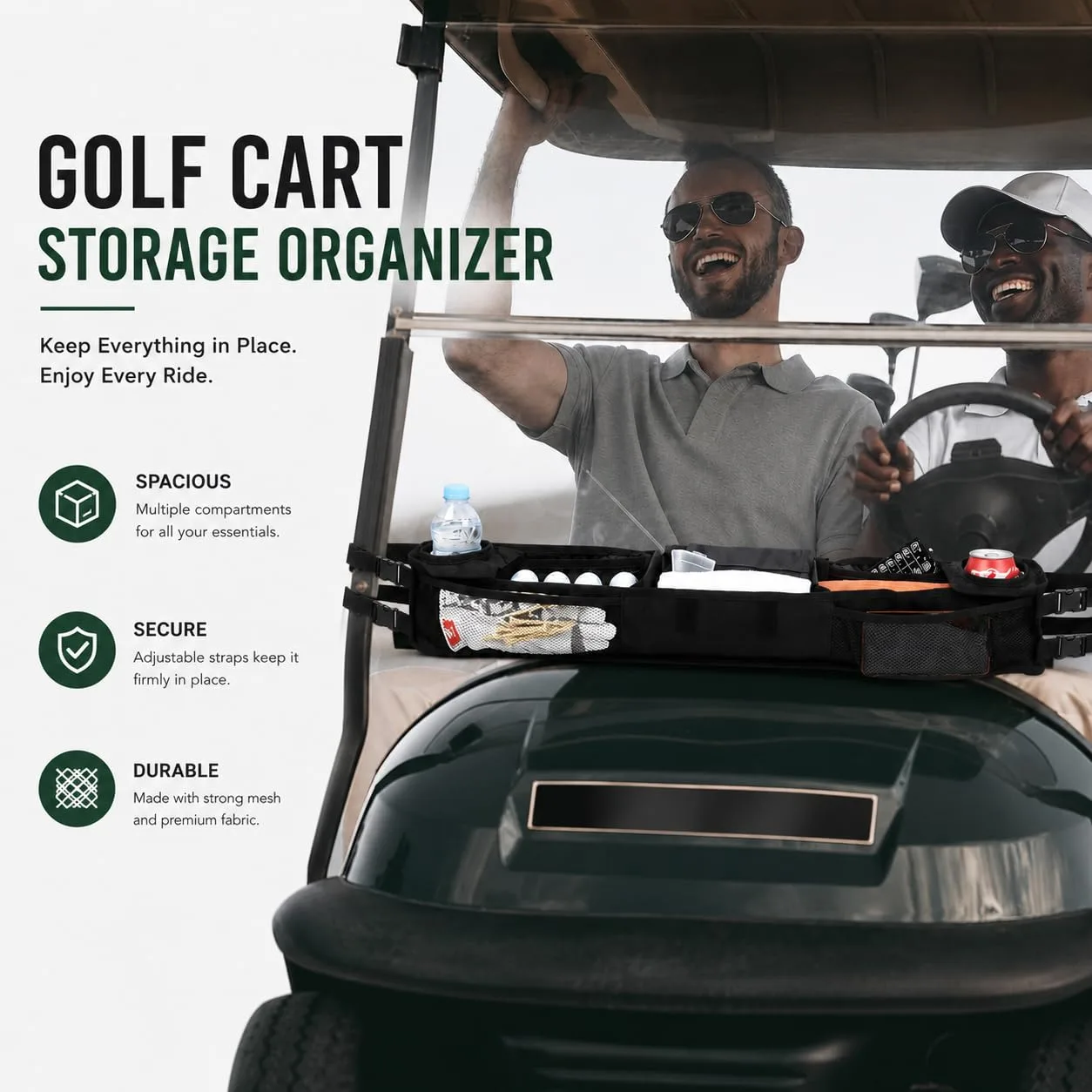 MWKHZIL Golf Cart Storage Organizer for Cushman Hauler 2 Passenger (2005-2025) image 2