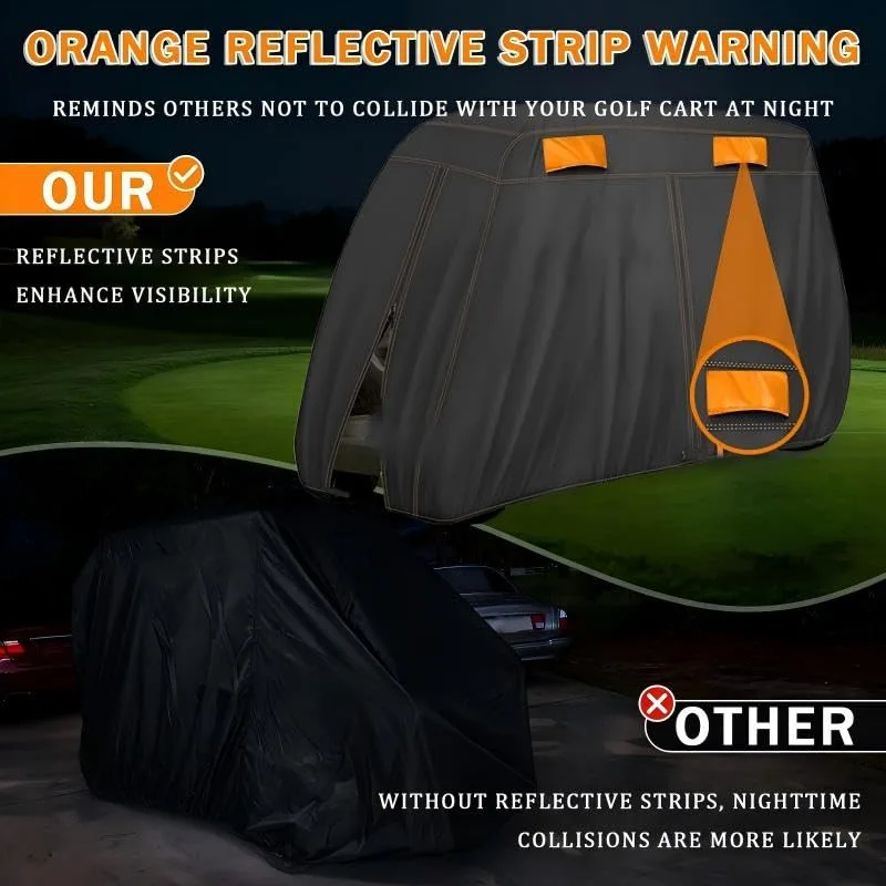 AUPTIM Golf Cart Cover for Yamaha G8 2‑Passenger (1987–1991) image 4