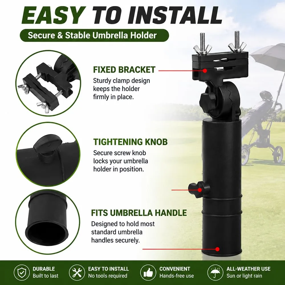 DGQCFDQ Clamp-On Golf Umbrella Holder for Big Max IQ+ (DGQCFDQ-17083516-CC) image 3