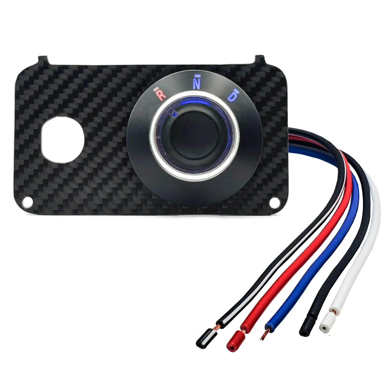 OZ-USA Carbon Fiber Key Switch Plate with Rotary Drive Selector for E-Z-GO TXT & Medalist image 3
