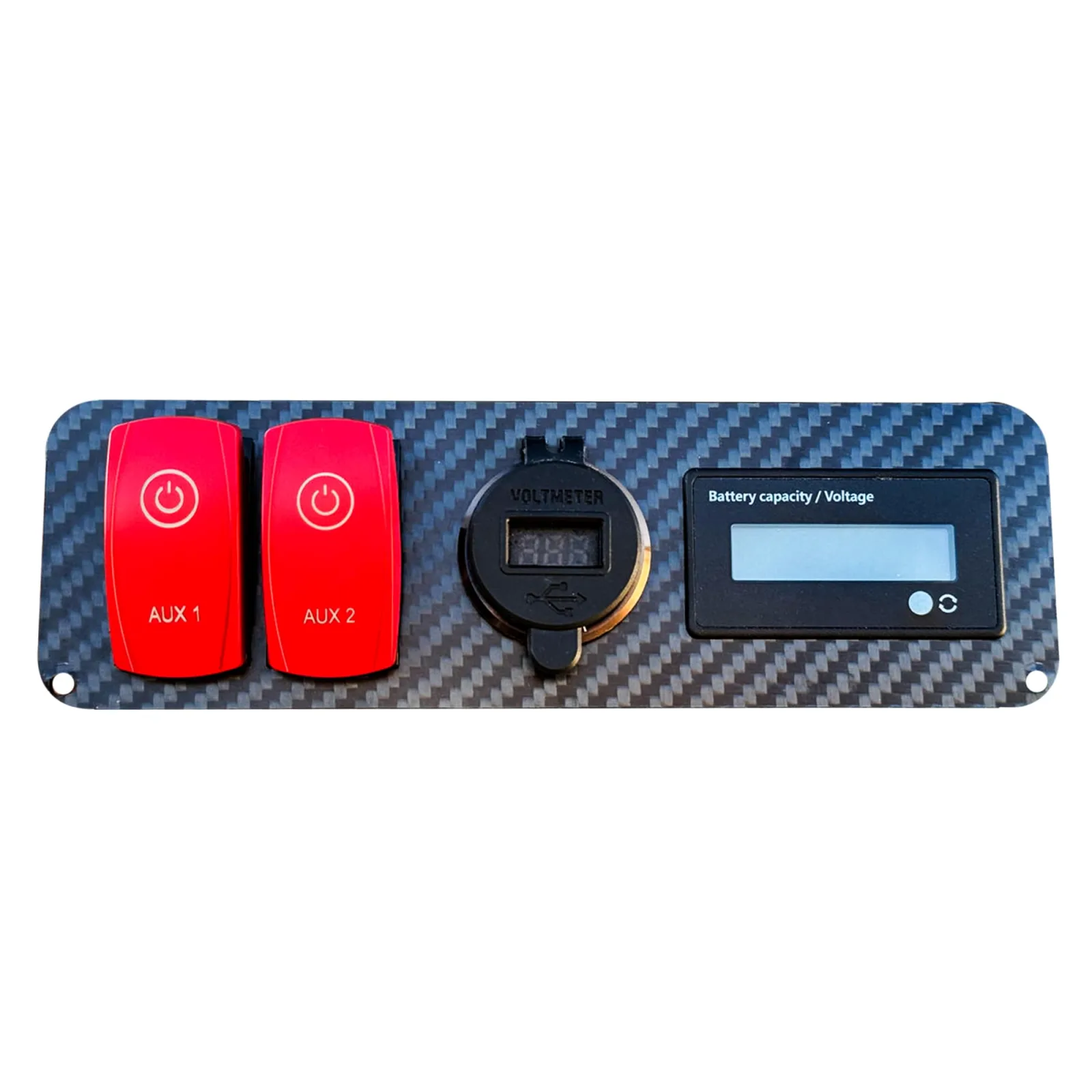 OZ-USA Carbon Fiber Key Switch Plate with Rotary Drive Selector for E-Z-GO TXT & Medalist image 4