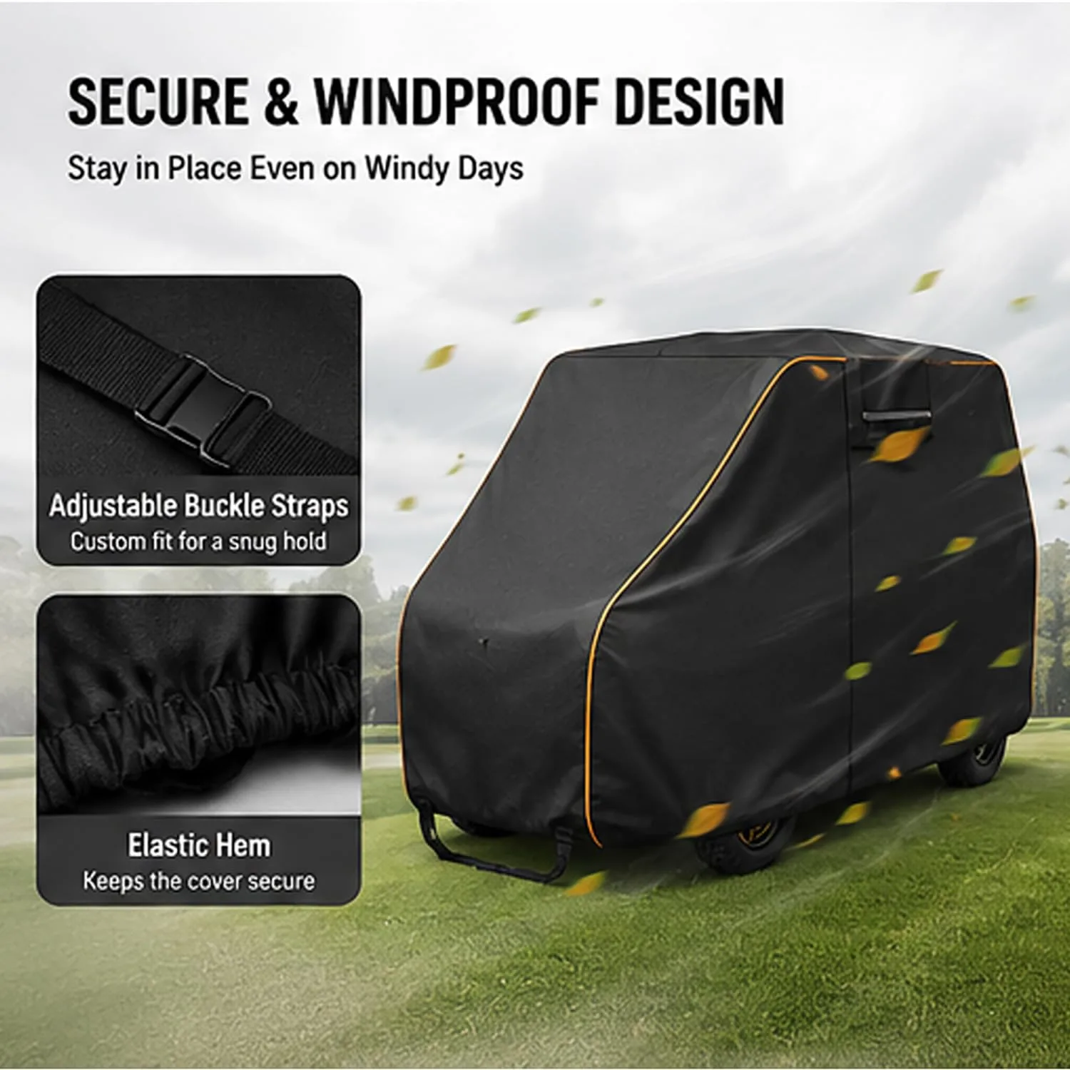 LRDCIMO Golf Cart Cover for MAC EV Steve-N 4-Seat (LRDCIMO-10880274) image 3