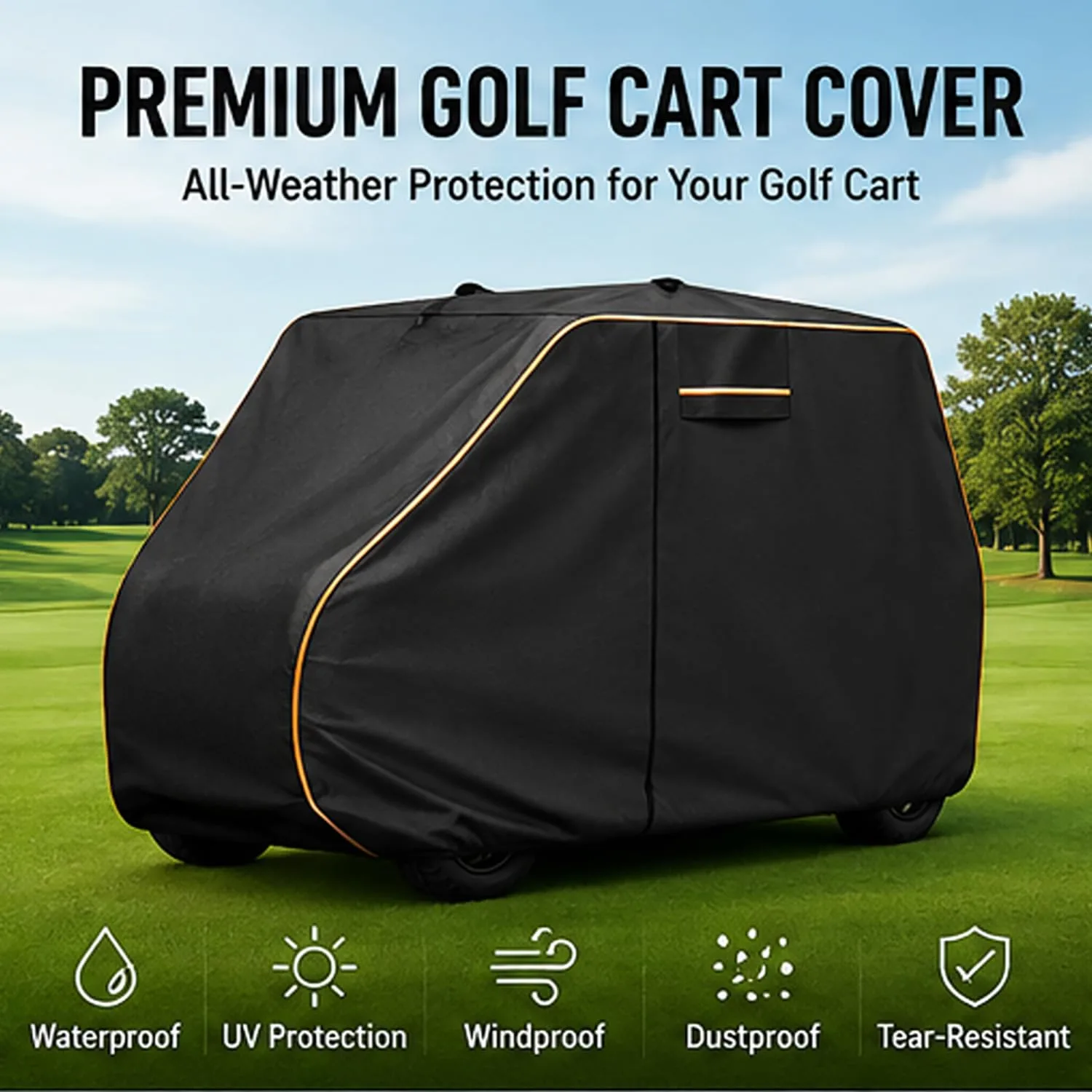 LRDCIMO Golf Cart Cover for MAC EV Steve-N 4-Seat (LRDCIMO-10880274) image 4