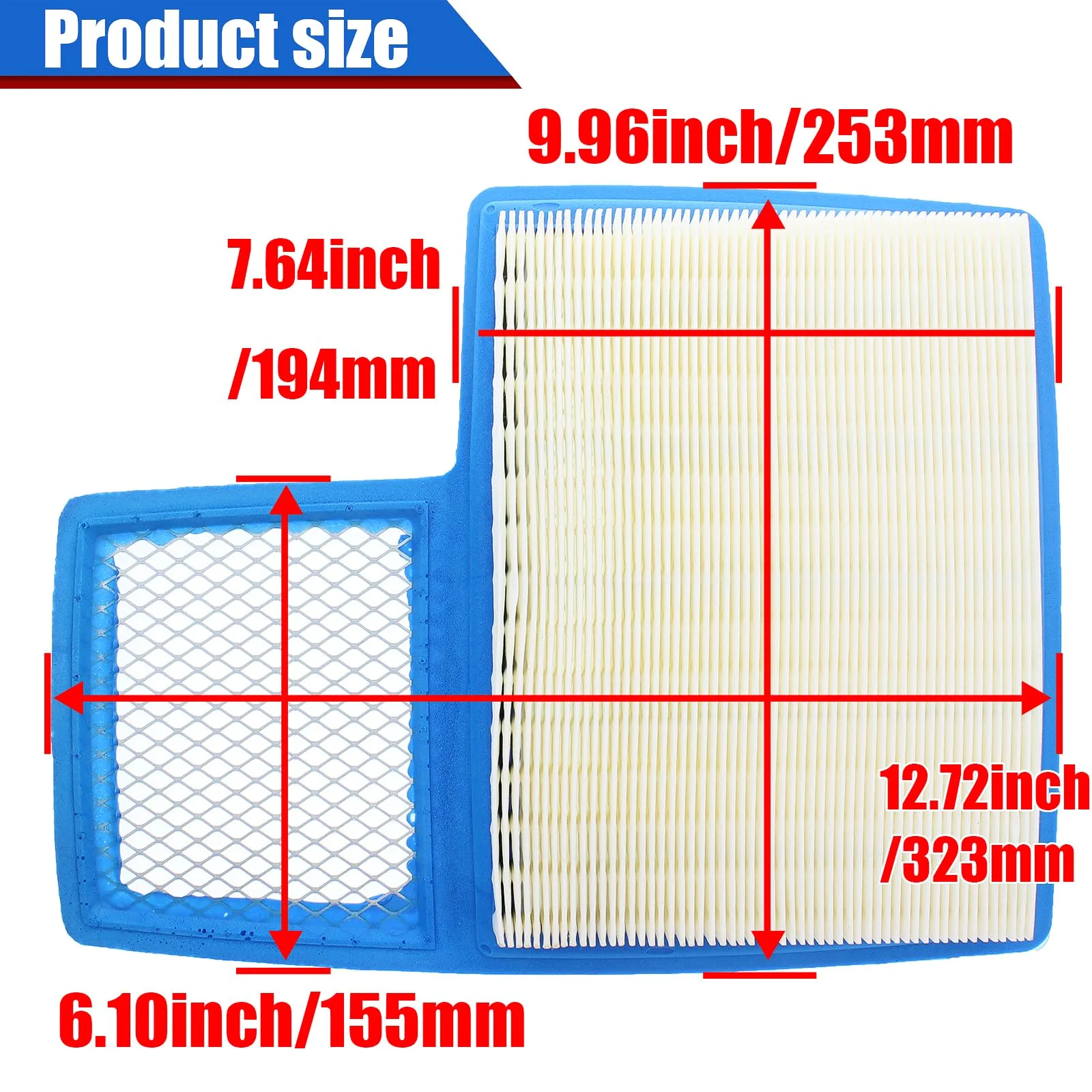 YOFMOO Air Filter Kit for Yamaha G16–G29 (Z9352-YUS, JN6-E4450) image 2