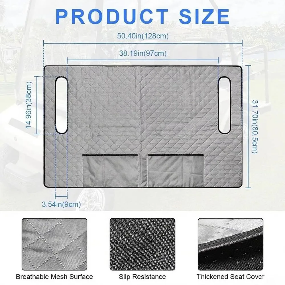 WOSDED Quilted Waterproof Seat Cover for Club Car Precedent Electric image 4