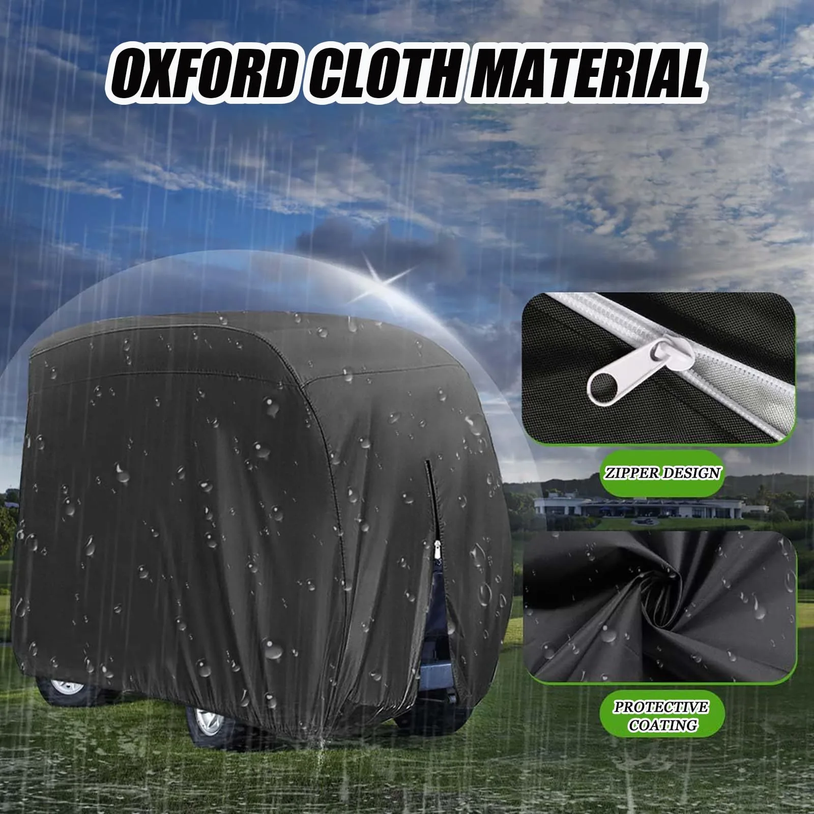 XDGDHSH Golf Cart Cover for Club Car Cru 2-Passenger (2010–2014) image 2