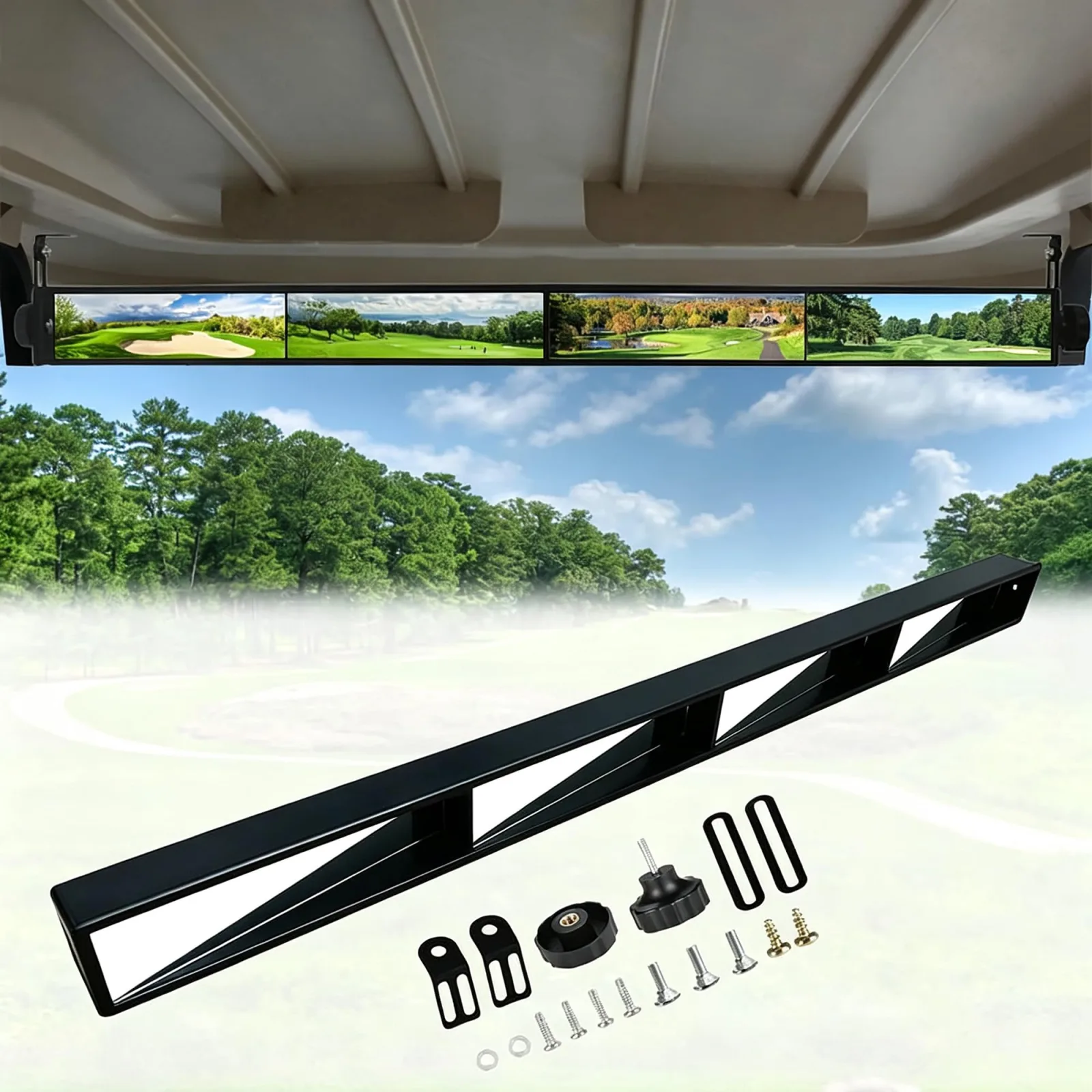 LRDCIMO Wide-Angle Rear View Mirror for Massimo Rover XL 6 Passenger