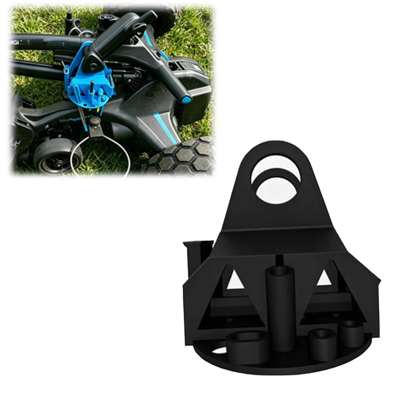 mudjued Umbrella Tube Storage Basket for MGI Golf Trolley, Black