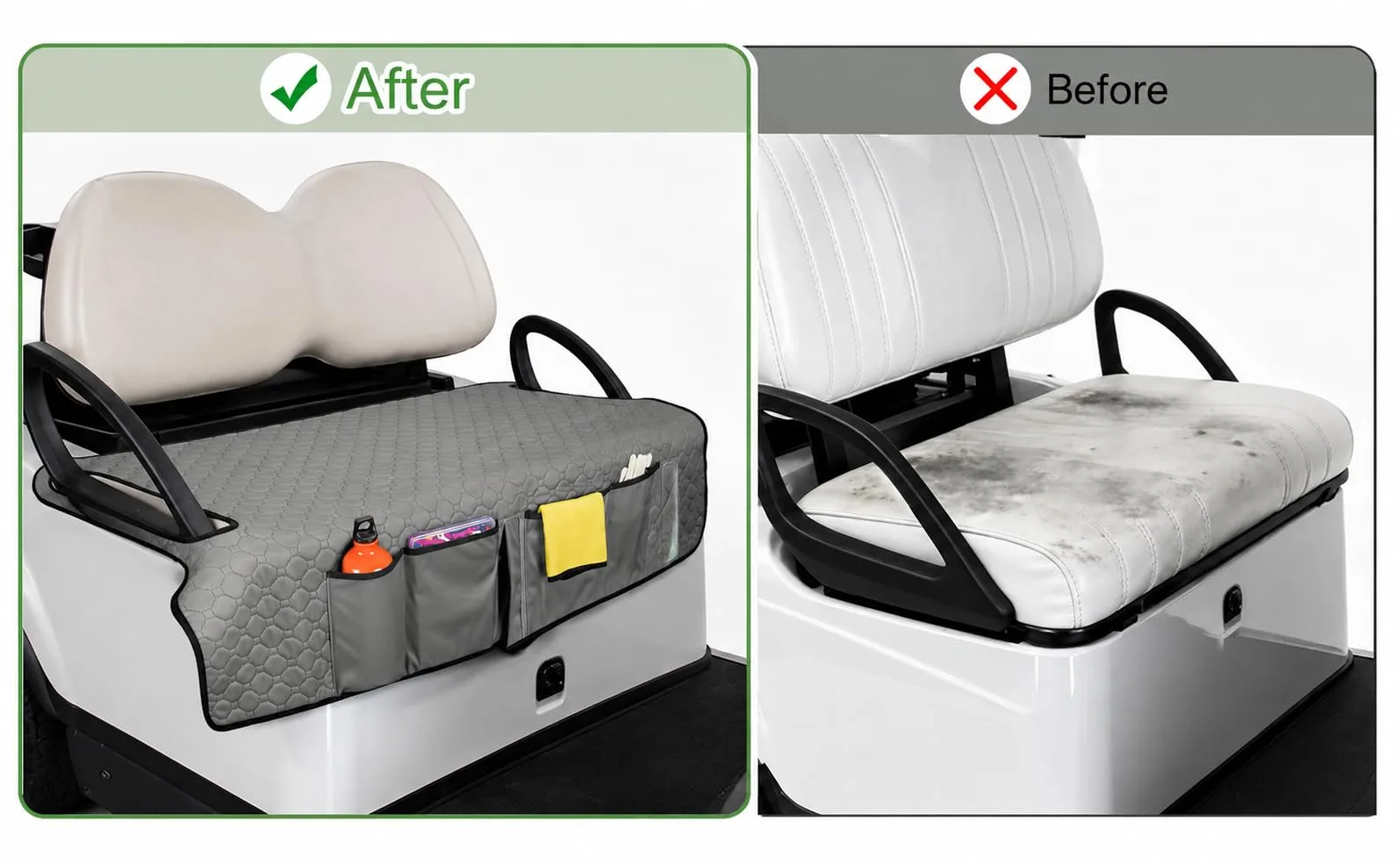 ICTUHXYNM Seat Cover with Storage Pockets for Polaris Ranger EV 2-Passenger (2015-2025) image 4