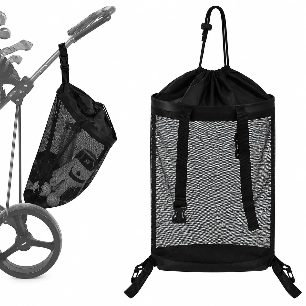 RJAHDNC Mesh Push Cart Organizer for Clicgear Model 2.0 (2009-2012)