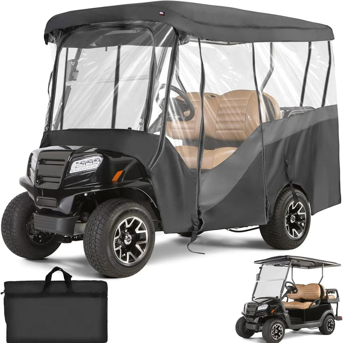 Vsjtzlkdp 600D Golf Cart Enclosure for E-Z-GO Freedom RXV (2008-2025)